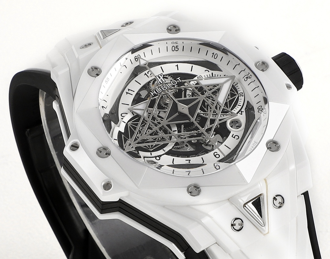 Artist Collab Exclusive: Hublot Sang Bleu II Magic Gold™ Ceramic | Unico HUB1240 | 45mm Hexagon