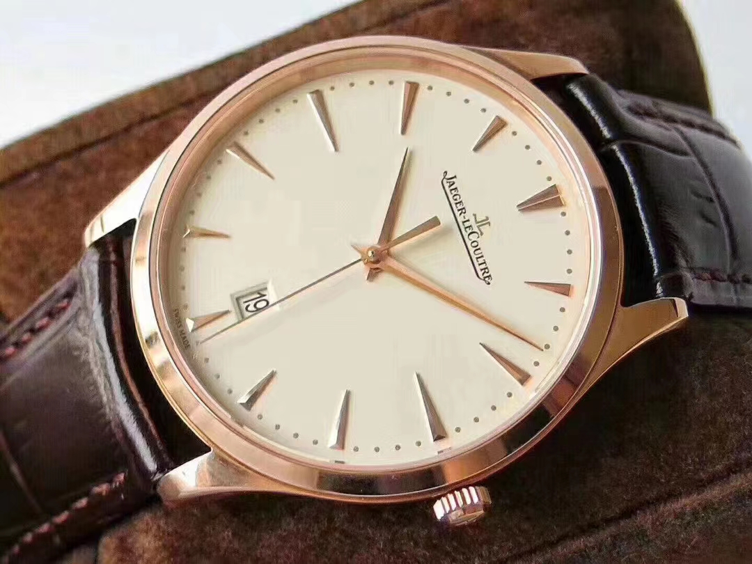 Jaeger-LeCoultre Master Ultra Thin Q1288420 | Minimalist Automatic Watch | 7.45mm Steel & Leather