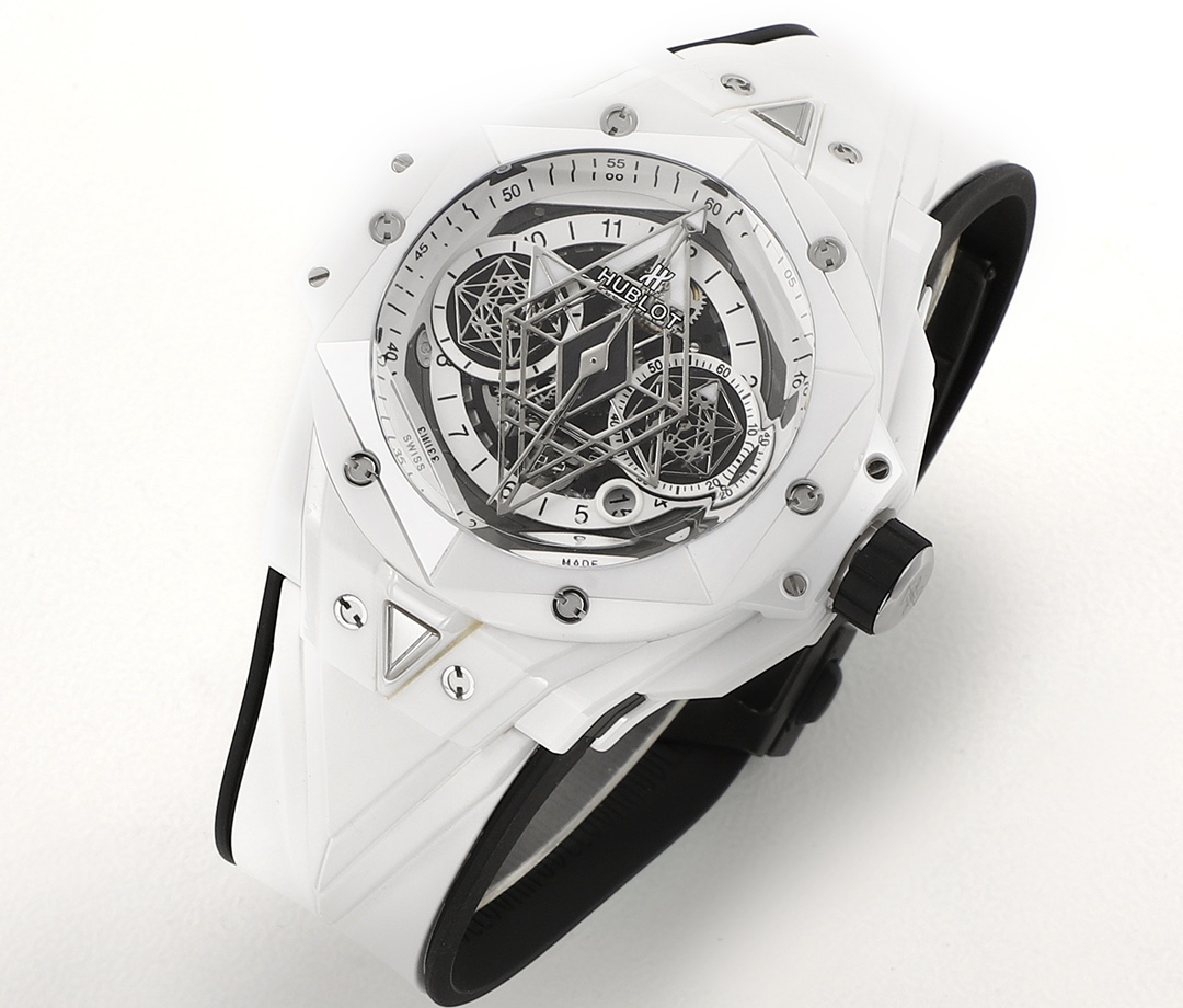 Artist Collab Exclusive: Hublot Sang Bleu II Magic Gold™ Ceramic | Unico HUB1240 | 45mm Hexagon