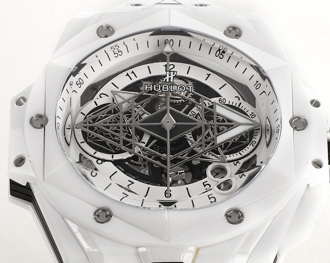 Artist Collab Exclusive: Hublot Sang Bleu II Magic Gold™ Ceramic | Unico HUB1240 | 45mm Hexagon