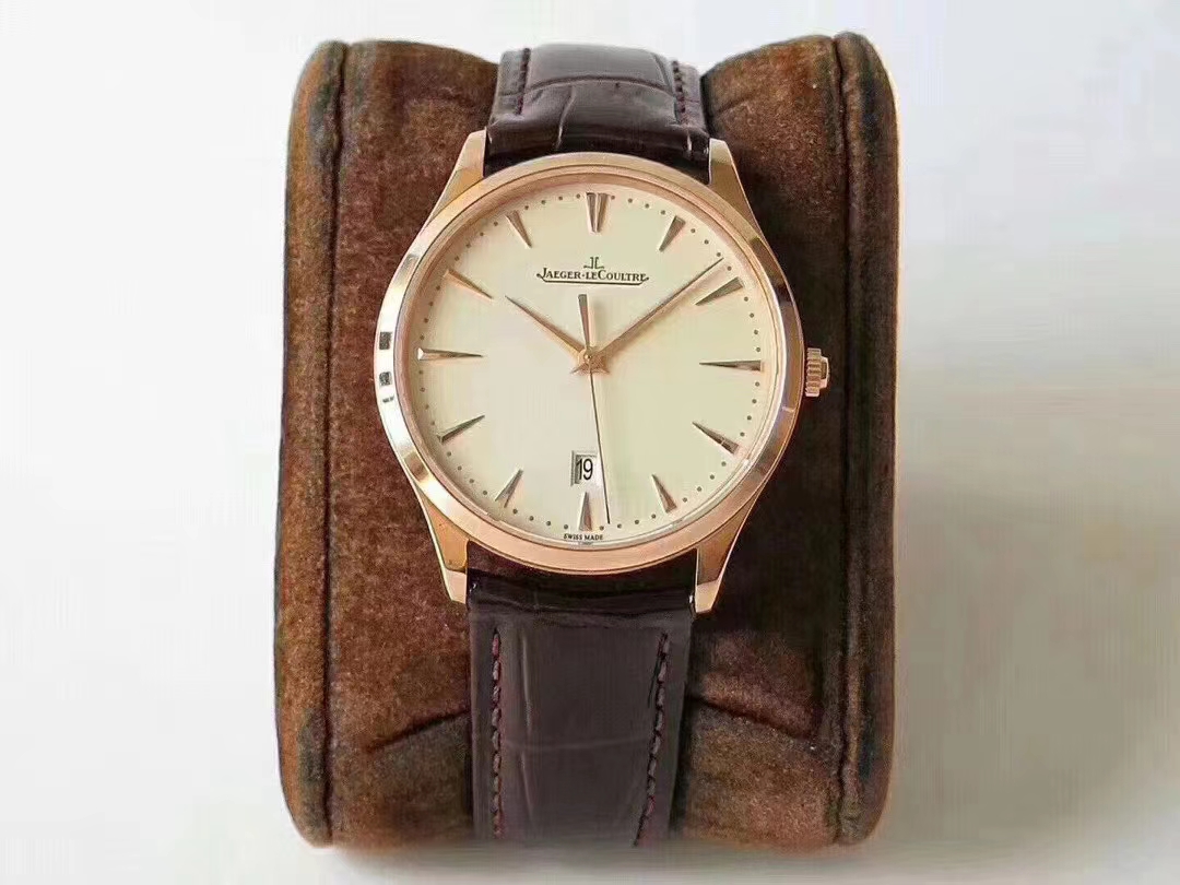Jaeger-LeCoultre Master Ultra Thin Q1288420 | Minimalist Automatic Watch | 7.45mm Steel & Leather