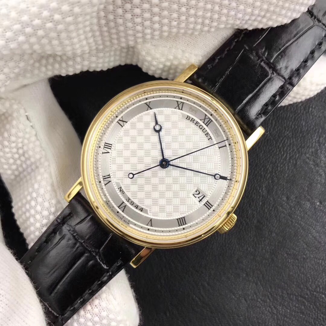 Breguet Classique 5177BB/12/9V6 Manual-Winding Men's Watch | Swiss Haute Horlogerie, Silver Guilloché Dial, 18k White Gold Case, Free Worldwide Shipping