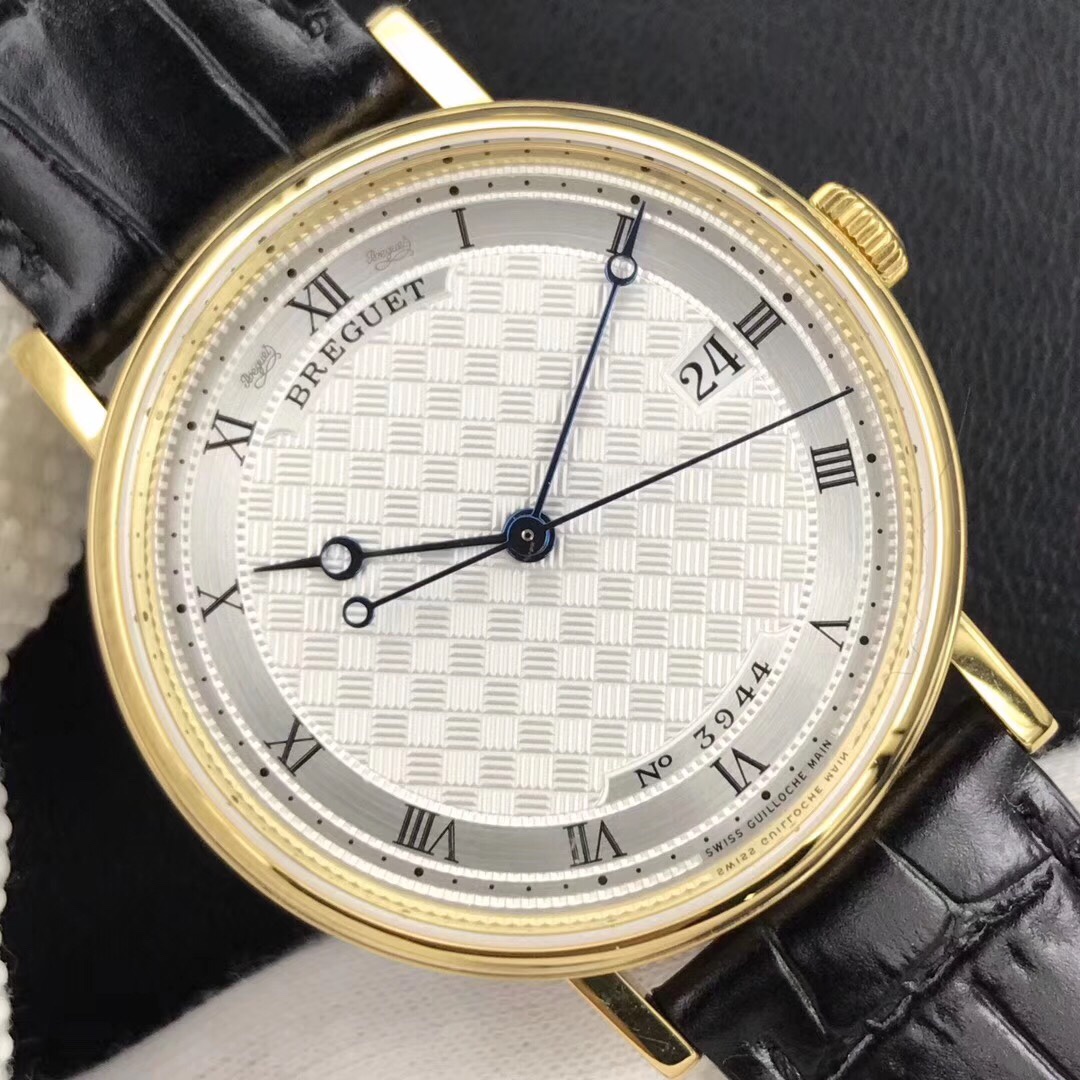 Breguet Classique 5177BB/12/9V6 Manual-Winding Men's Watch | Swiss Haute Horlogerie, Silver Guilloché Dial, 18k White Gold Case, Free Worldwide Shipping