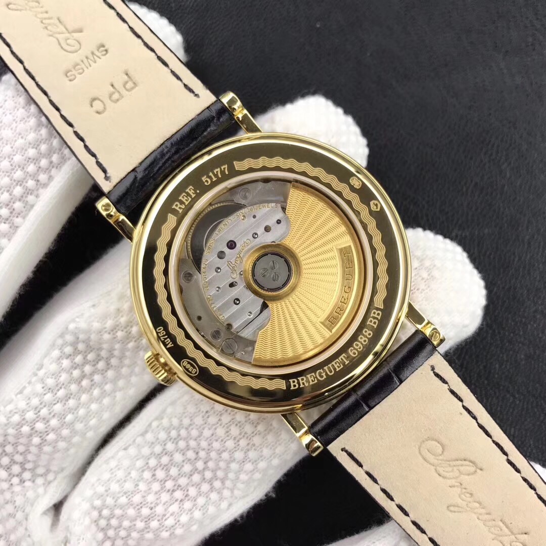 Breguet Classique 5177BB/12/9V6 Manual-Winding Men's Watch | Swiss Haute Horlogerie, Silver Guilloché Dial, 18k White Gold Case, Free Worldwide Shipping