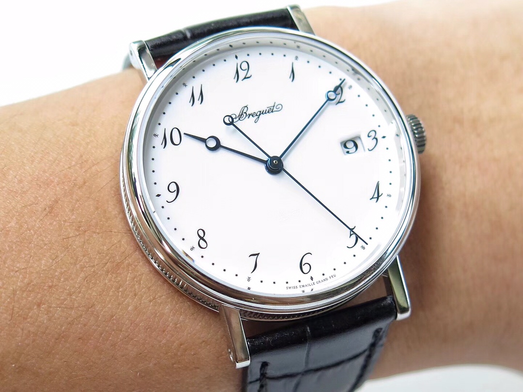 Breguet Classique 5177BB/12/9V6 Men's Manual Wind Watch | Swiss Haute Horlogerie, Silver Guilloché Dial,