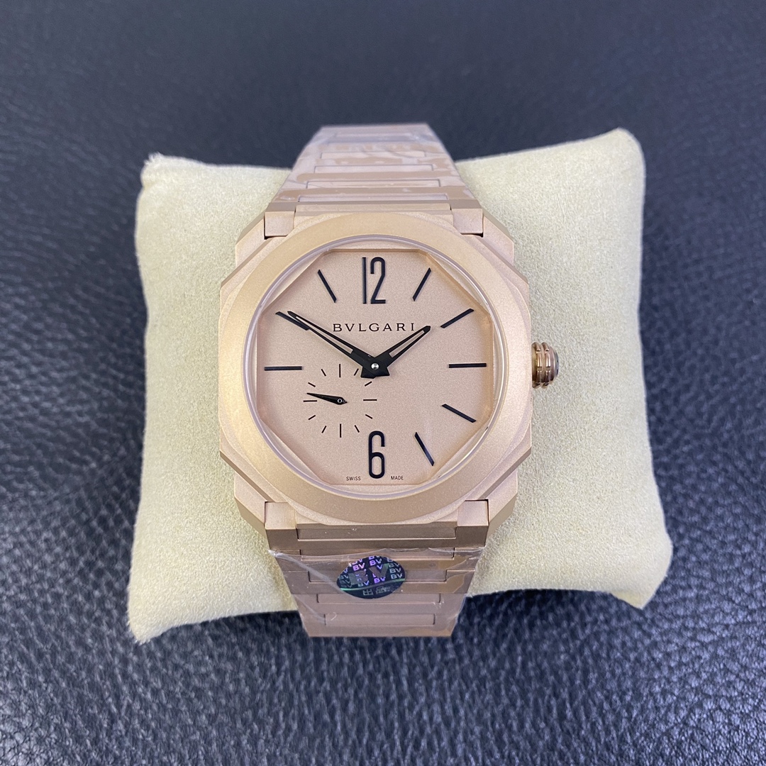 Bvlgari Octo Finissimo Ultra-Thin Automatic Titanium Watch – 8 World Records, Swiss Made 2025 Luxury Men's Dress Watch