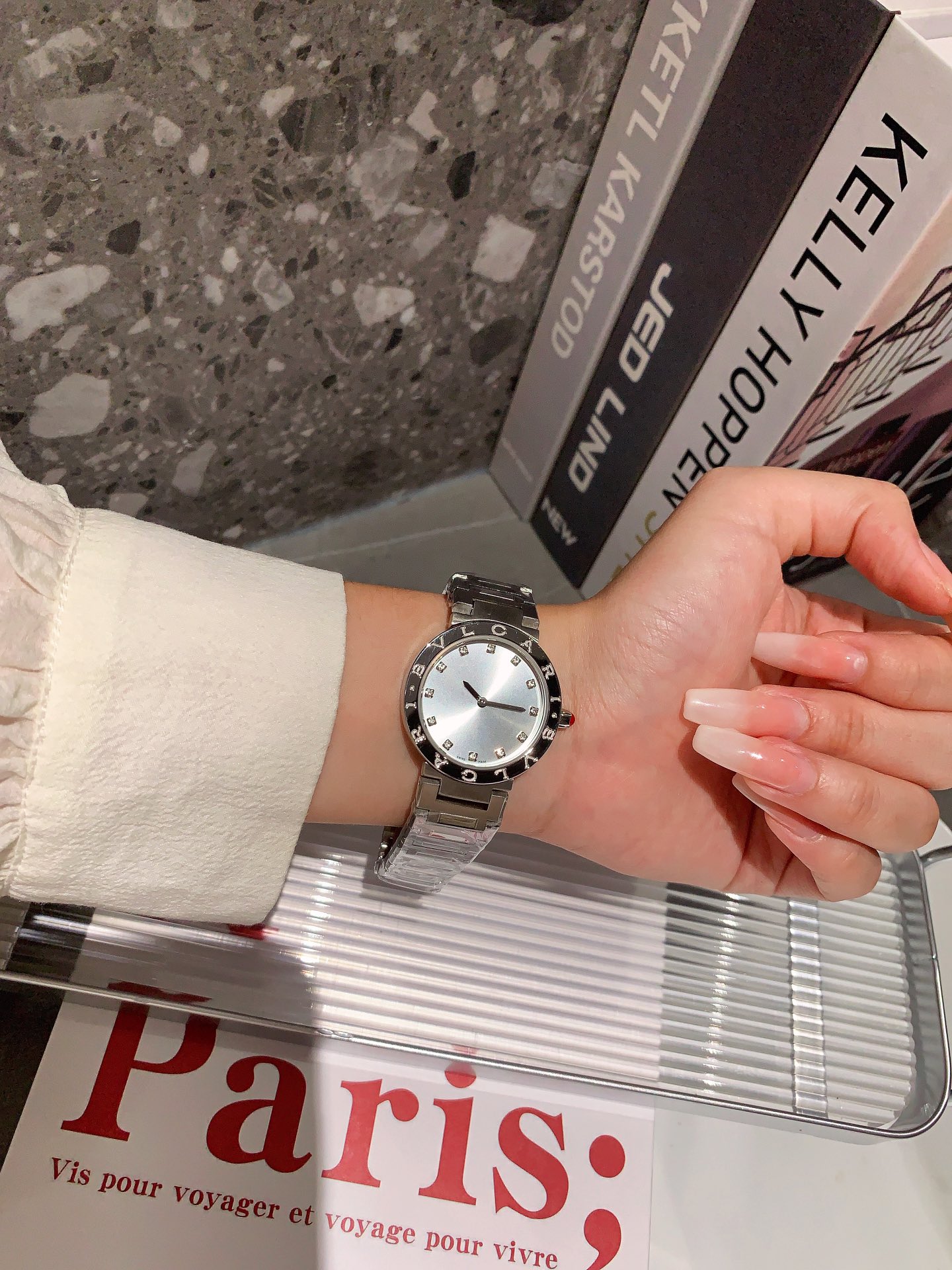 BVLGARI Quartz Watch for Women - Slim Rose Gold Stainless Steel | Free Global Shipping
