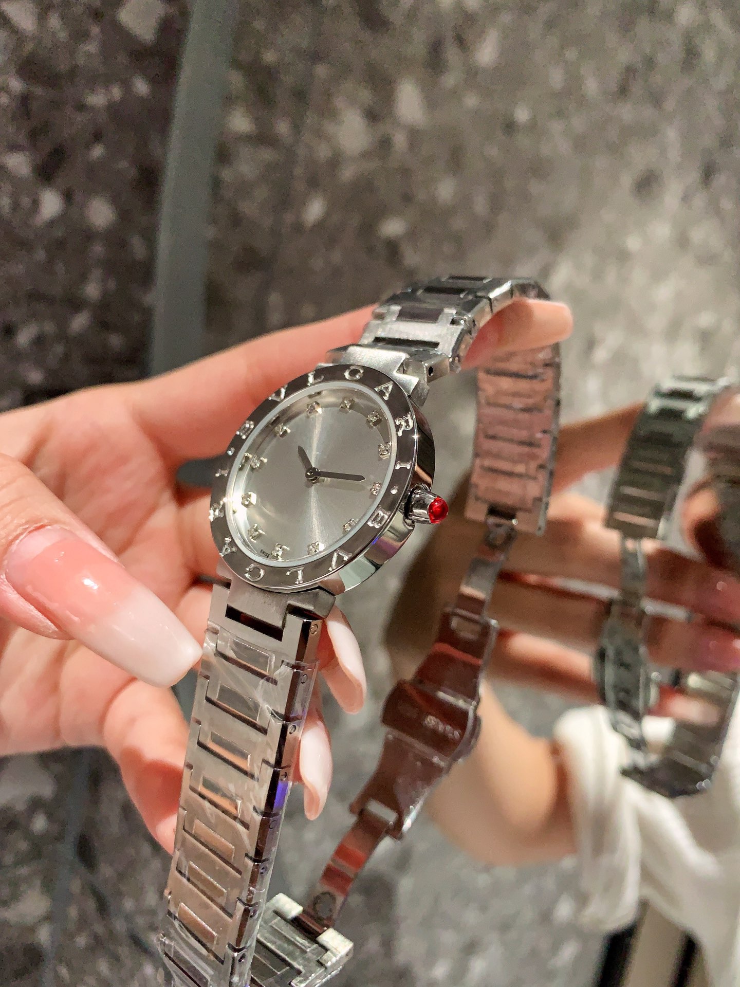 BVLGARI Quartz Watch for Women - Slim Rose Gold Stainless Steel | Free Global Shipping