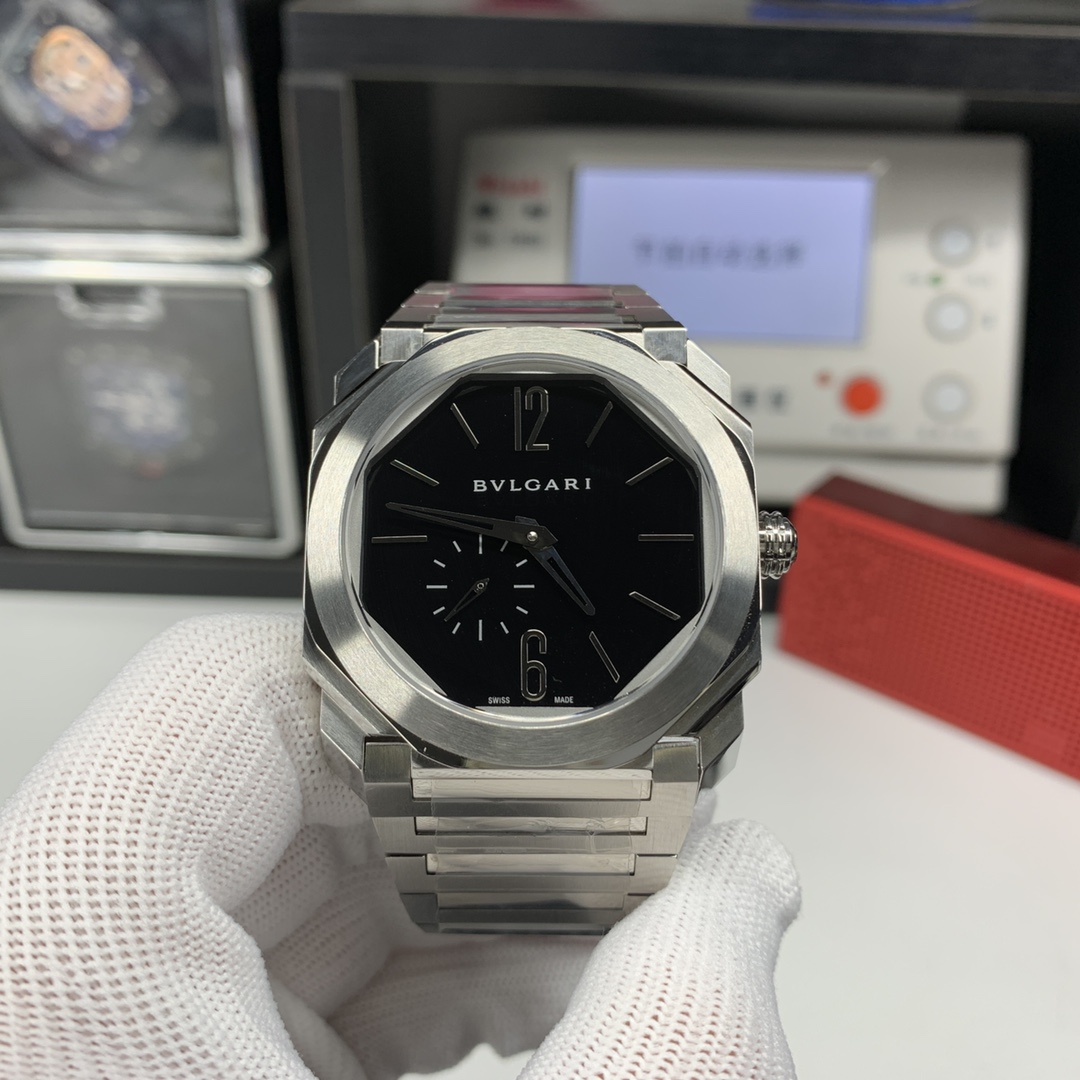 Bvlgari Octo Finissimo 103297 Ultra-Thin Automatic - 110-Facet Titanium, Swiss Made 2025 Luxury Men's Watch