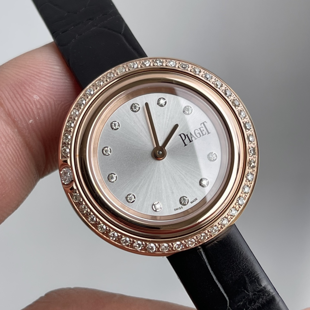 Play of Light: Piaget Happy Diamonds Floating Gemstones Watch - 18K White Gold & Diamond Bezel