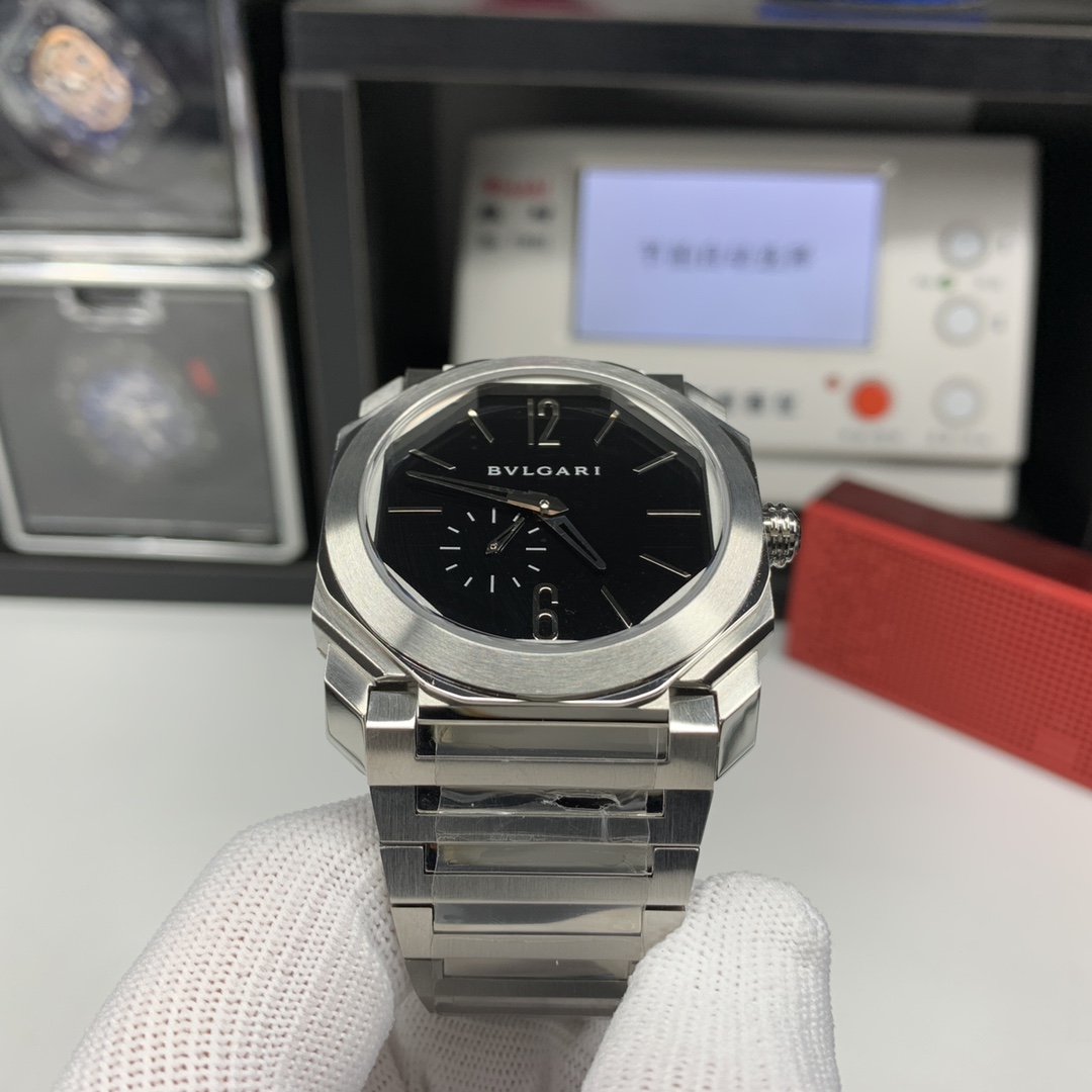 Bvlgari Octo Finissimo 103297 Ultra-Thin Automatic - 110-Facet Titanium, Swiss Made 2025 Luxury Men's Watch