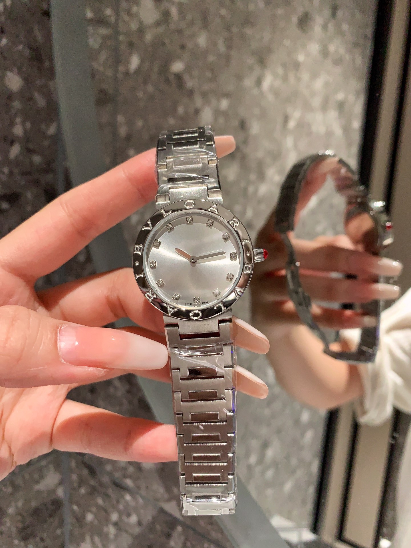 BVLGARI Quartz Watch for Women - Slim Rose Gold Stainless Steel | Free Global Shipping