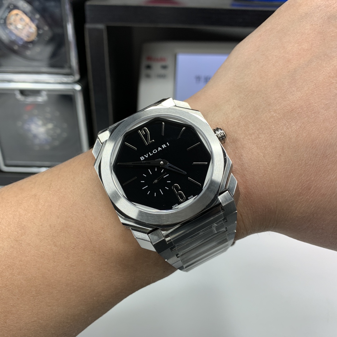 Bvlgari Octo Finissimo 103297 Ultra-Thin Automatic - 110-Facet Titanium, Swiss Made 2025 Luxury Men's Watch