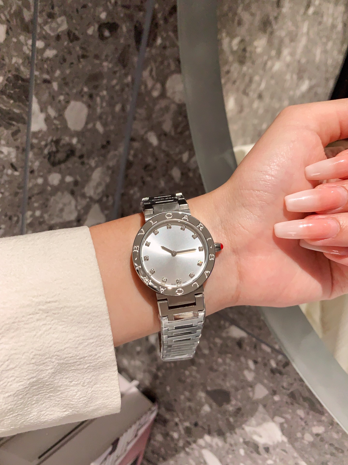 BVLGARI Quartz Watch for Women - Slim Rose Gold Stainless Steel | Free Global Shipping