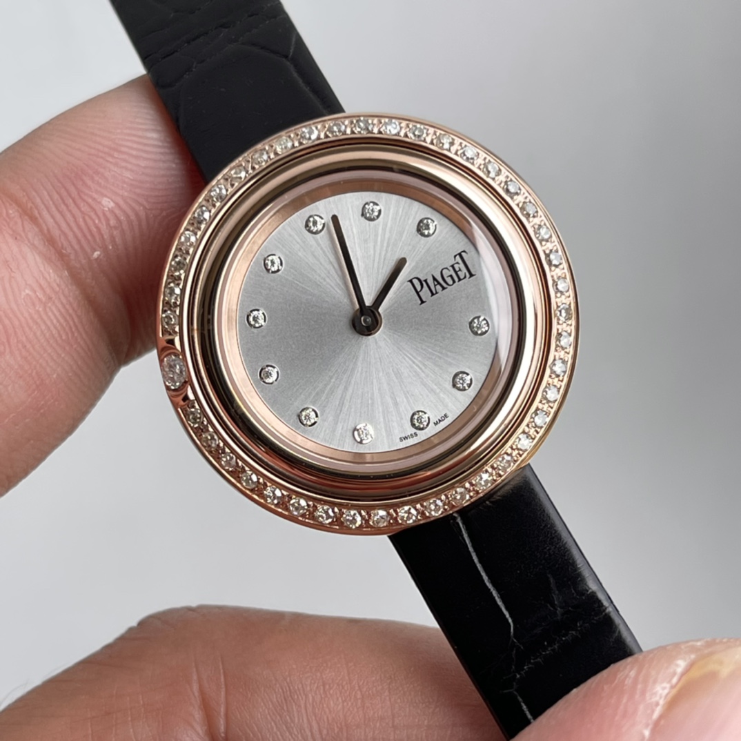 Play of Light: Piaget Happy Diamonds Floating Gemstones Watch - 18K White Gold & Diamond Bezel