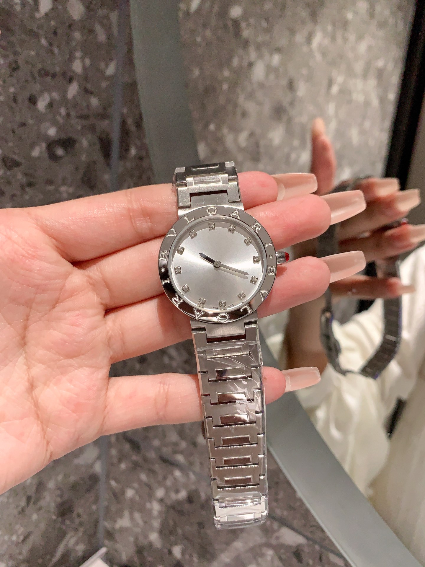 BVLGARI Quartz Watch for Women - Slim Rose Gold Stainless Steel | Free Global Shipping