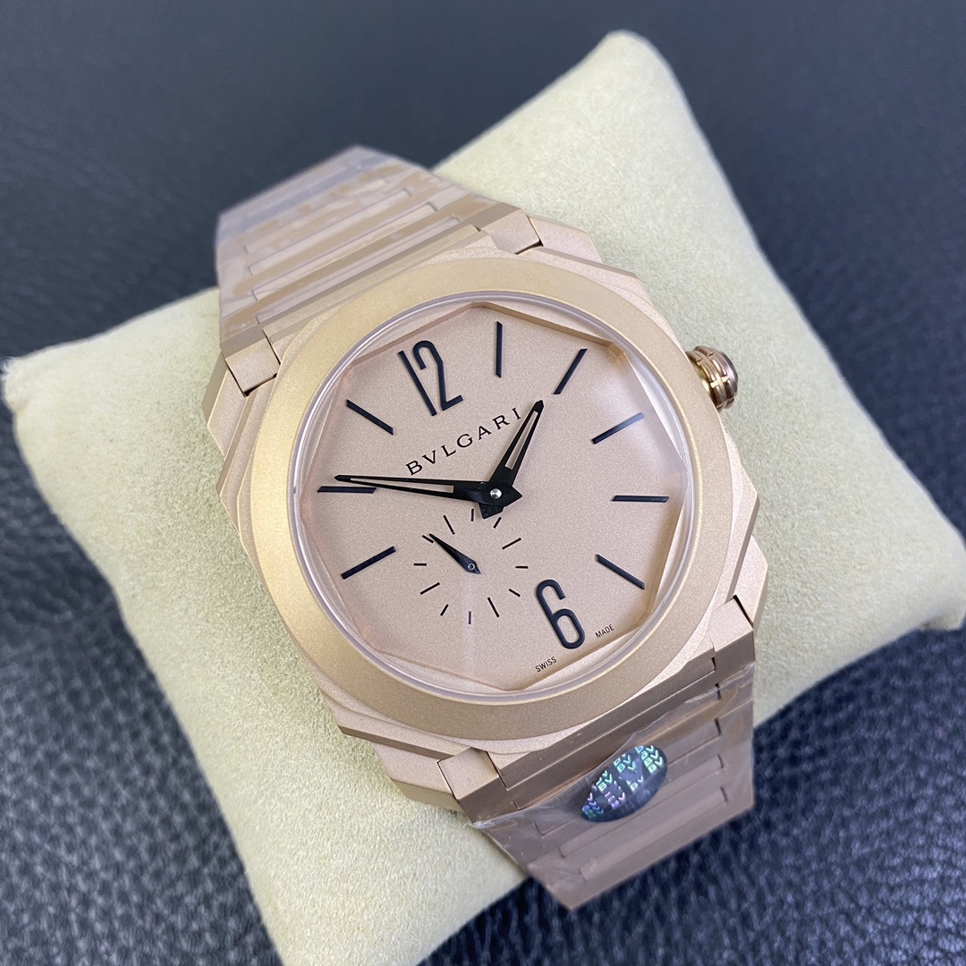 Bvlgari Octo Finissimo Ultra-Thin Automatic Titanium Watch – 8 World Records, Swiss Made 2025 Luxury Men's Dress Watch