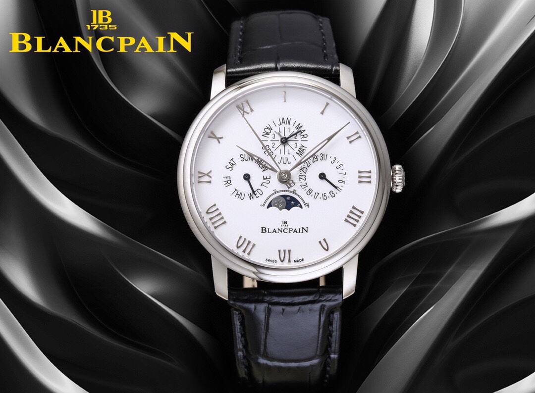 Blancpain Classique 6656 Men's Calendar Watch: Automatic, Moonphase & 100-Hour Power Reserve