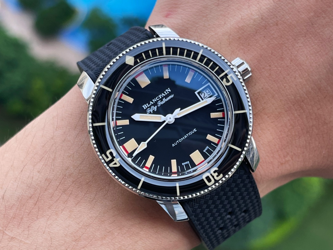 BLANCPAIN Fifty Fathoms Blue Dial 43.6mm Men's Luxury Dive Watch