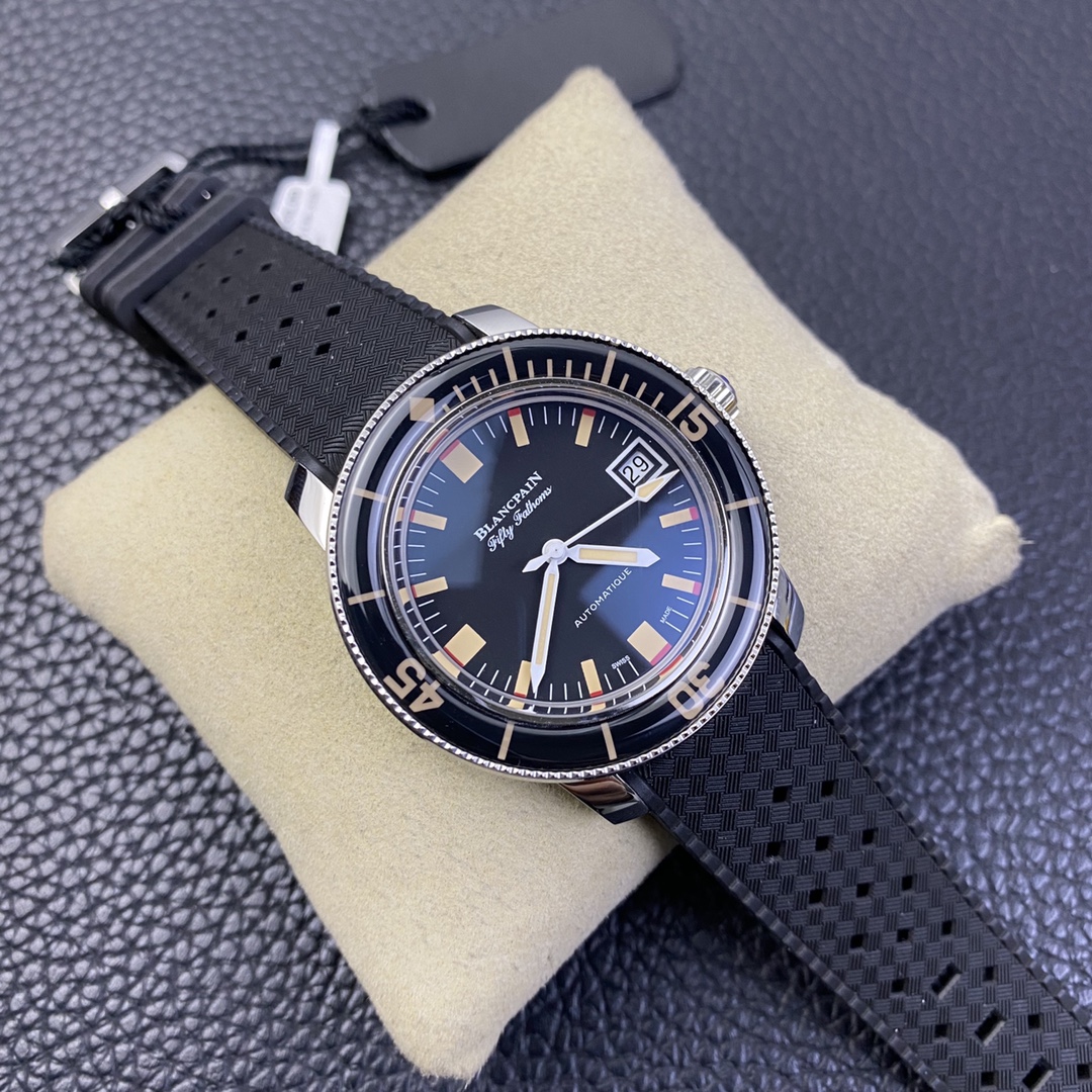 Blancpain Fifty Fathoms 5008B-1130-B64A: Military-Grade Titanium Dive Watch with NATO Strap | Father's Day Limited Engraving