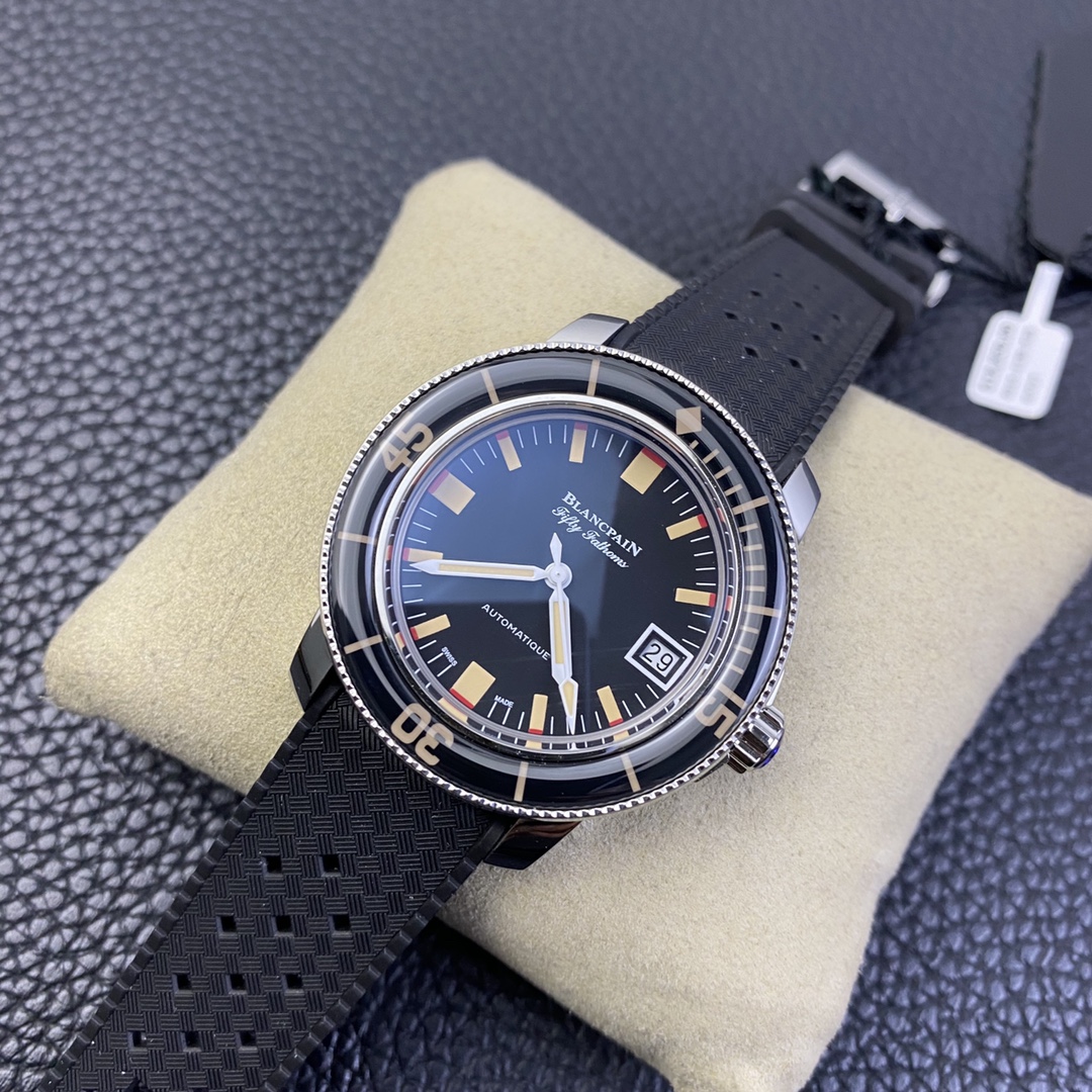 Blancpain Fifty Fathoms 5008B-1130-B64A: Military-Grade Titanium Dive Watch with NATO Strap | Father's Day Limited Engraving