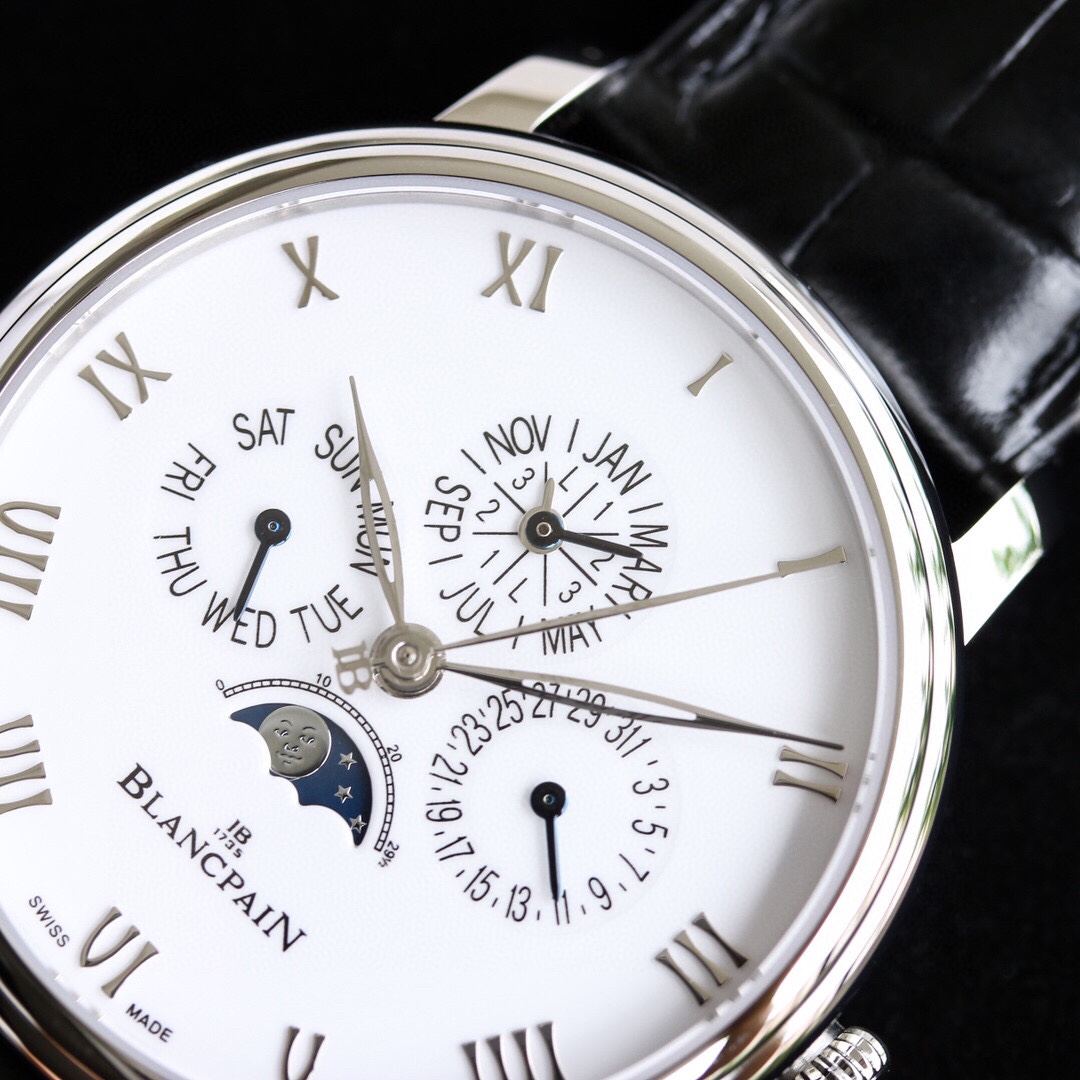 Blancpain Classique 6656 Men's Calendar Watch: Automatic, Moonphase & 100-Hour Power Reserve