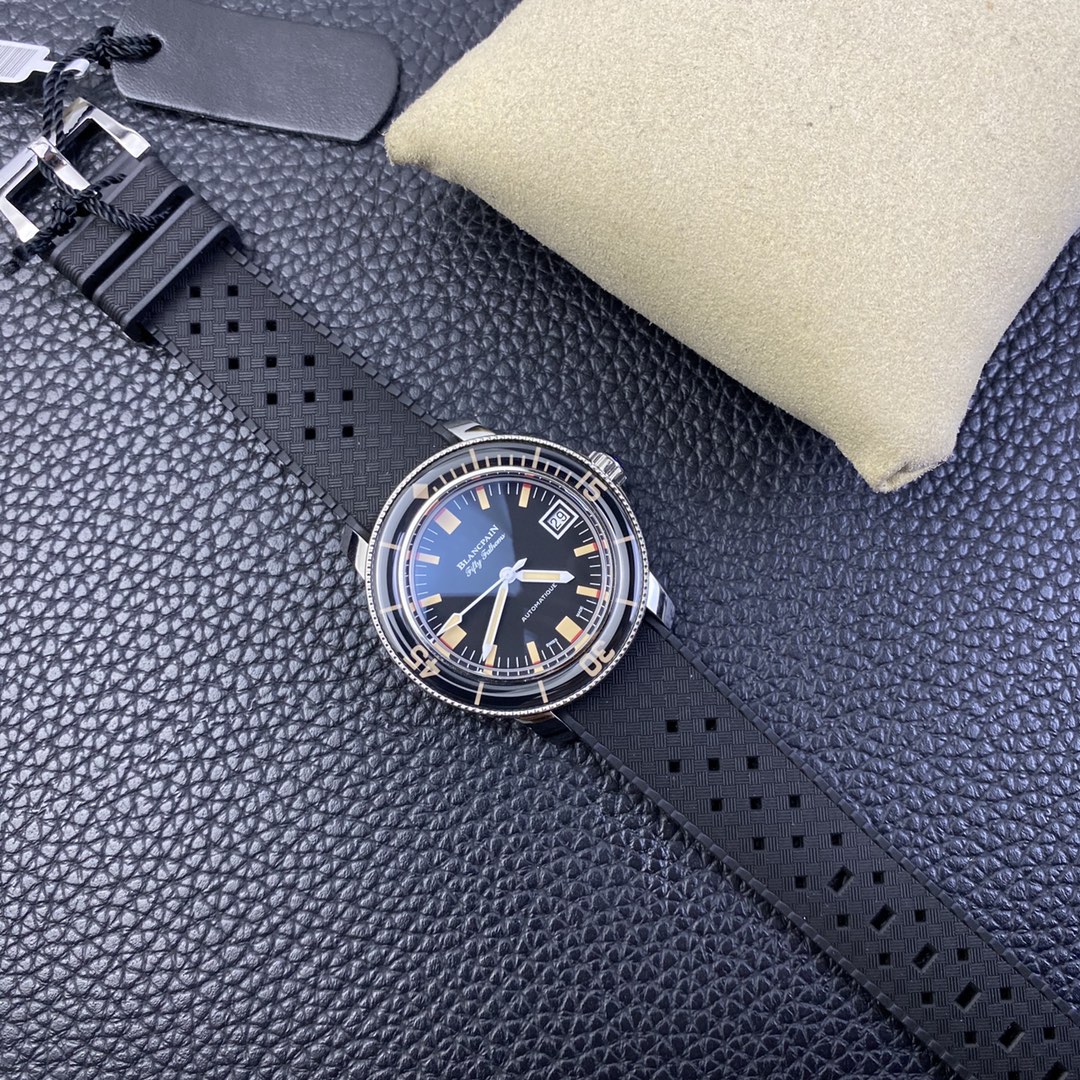 Blancpain Fifty Fathoms 5008B-1130-B64A: Military-Grade Titanium Dive Watch with NATO Strap | Father's Day Limited Engraving