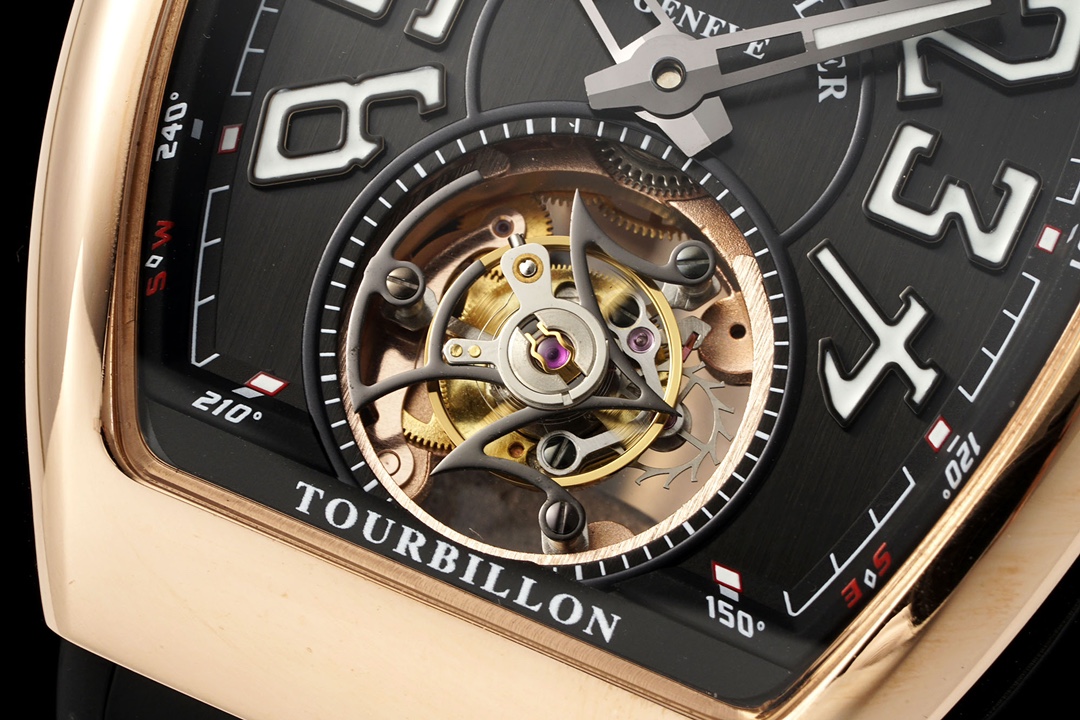 Luxury Skeleton Automatic Watch 45mm: Blue Steel Hands, Tachymeter Bezel & Exhibition Caseback