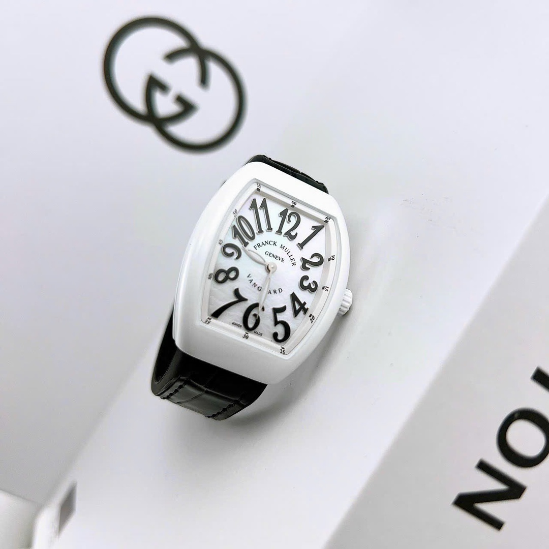 Franck Muller Yachting Ladies Watch 32mm - Swiss Luxury, Tonneau Case & Diamond Markers