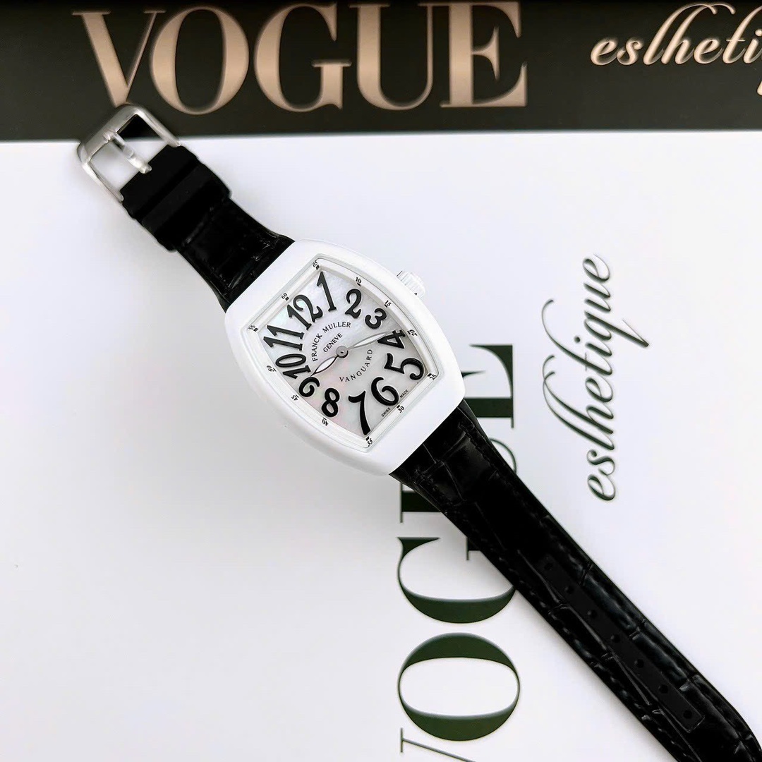 Franck Muller Yachting Ladies Watch 32mm - Swiss Luxury, Tonneau Case & Diamond Markers