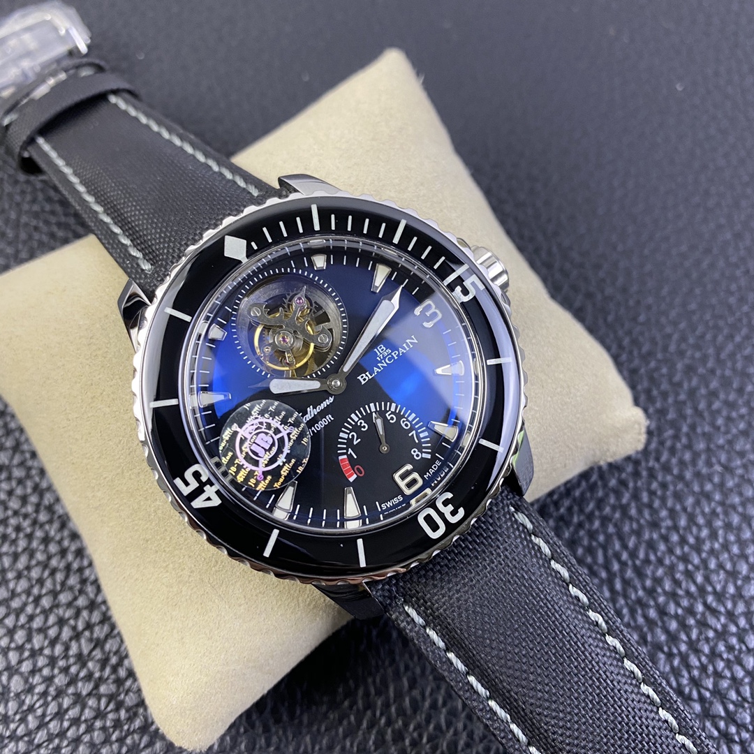 Blancpain Fifty Fathoms 5025-1530-52B 1-Minute Flying Tourbillon | Platinum Case, 5-Day Power Reserve