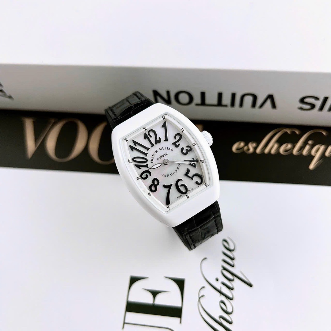 Franck Muller Yachting Ladies Watch 32mm - Swiss Luxury, Tonneau Case & Diamond Markers