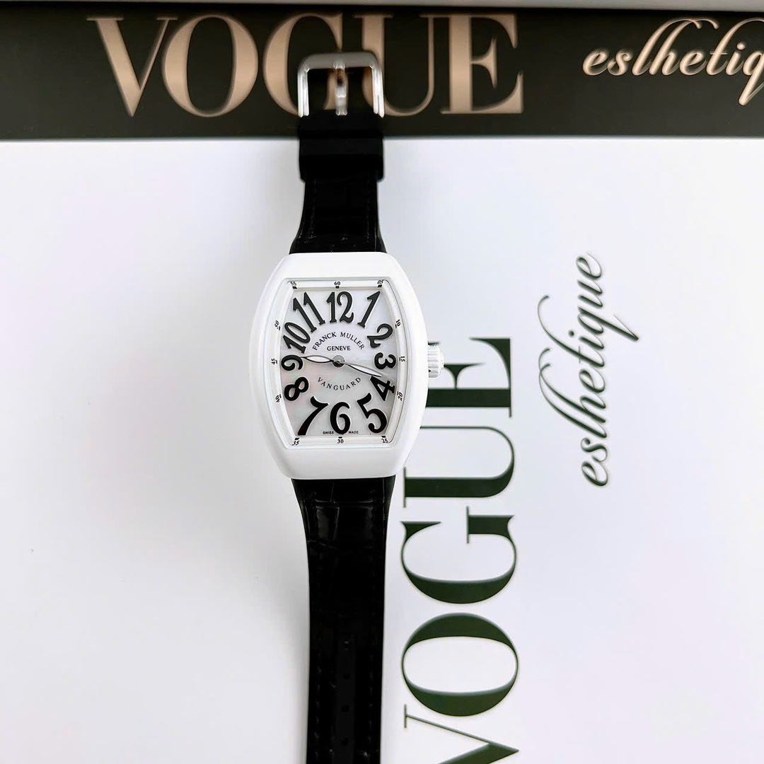 Franck Muller Yachting Ladies Watch 32mm - Swiss Luxury, Tonneau Case & Diamond Markers