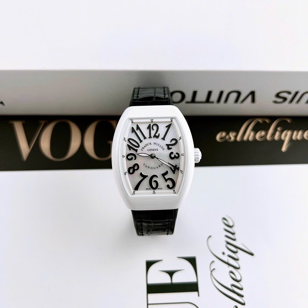 Franck Muller Yachting Ladies Watch 32mm - Swiss Luxury, Tonneau Case & Diamond Markers