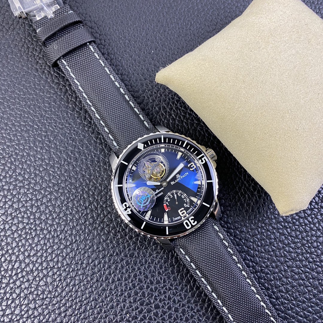 Blancpain Fifty Fathoms 5025-1530-52B 1-Minute Flying Tourbillon | Platinum Case, 5-Day Power Reserve