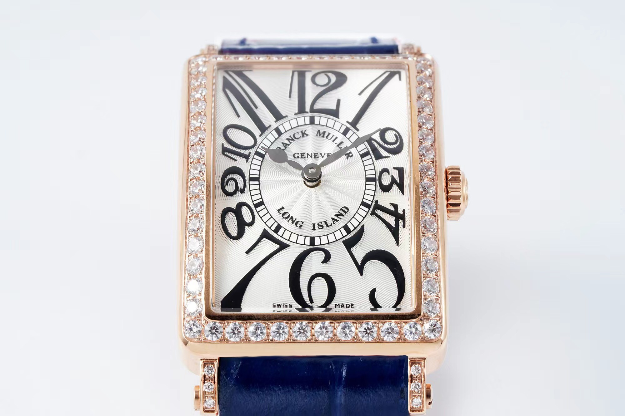 Franck Muller Long Island Rectangular Ladies Watch | Stainless Steel & Diamonds | Swiss-Made Luxury Timepiece