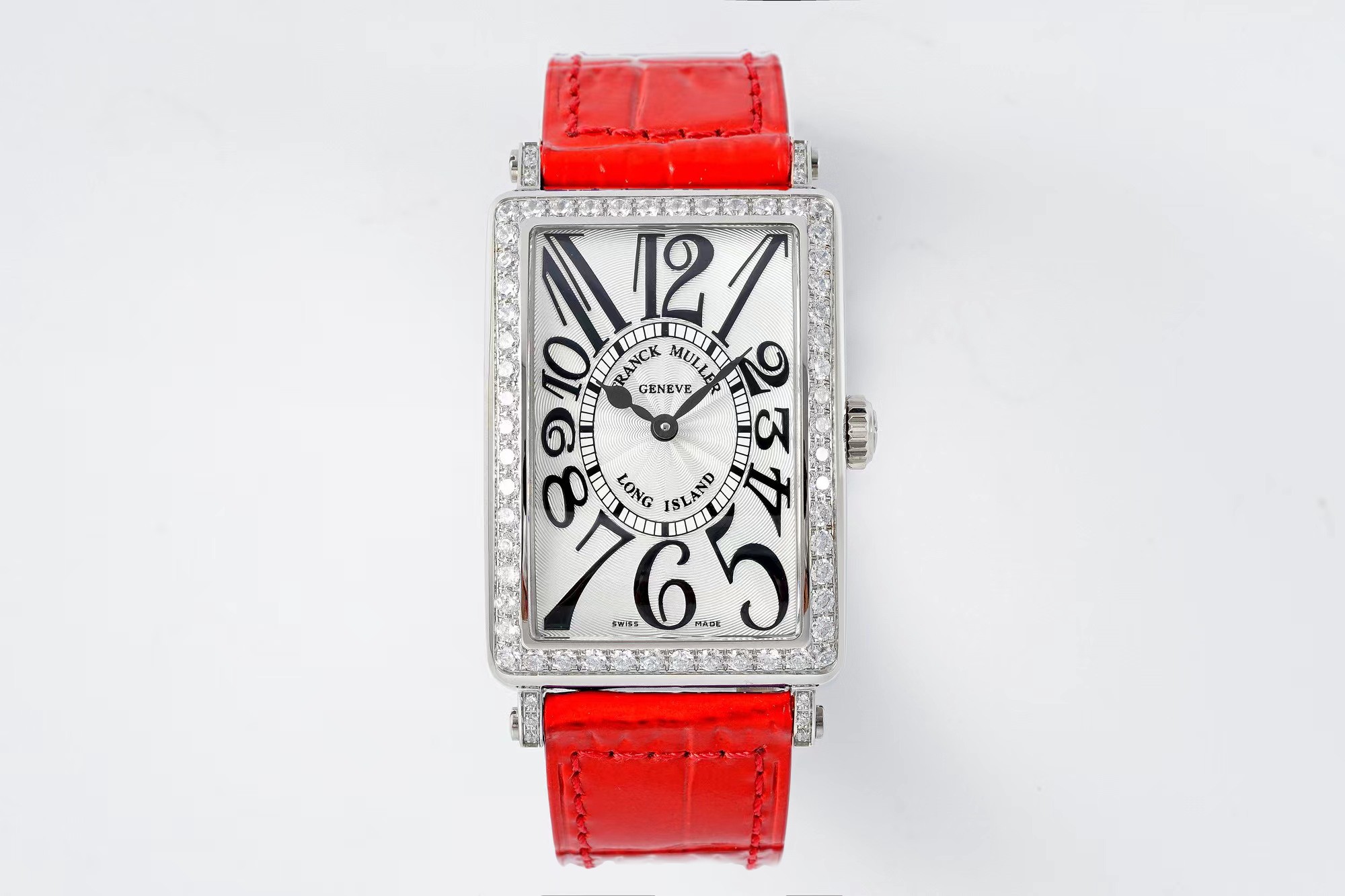 NEW Franck Muller Long Island Women's Watch | Rectangular Stainless Steel Case | Diamond Hour Markers | Swiss Luxury Quartz