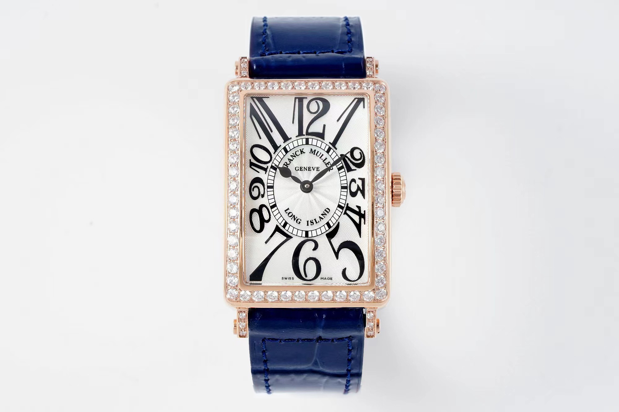 Franck Muller Long Island Rectangular Ladies Watch | Stainless Steel & Diamonds | Swiss-Made Luxury Timepiece