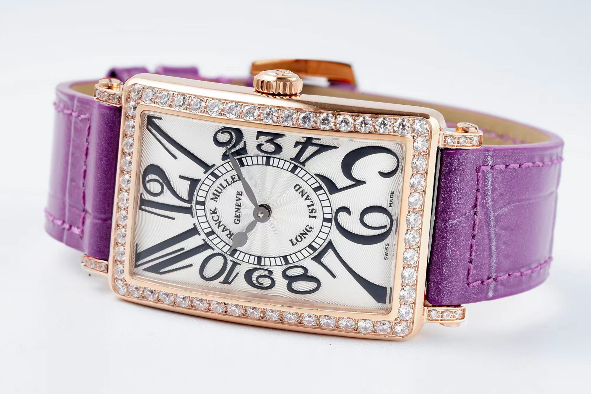 Luxury Franck Muller Long Island Women's Diamond Watch | 2025 New Model | Water-Resistant Swiss Quartz Bracelet Watch for Women