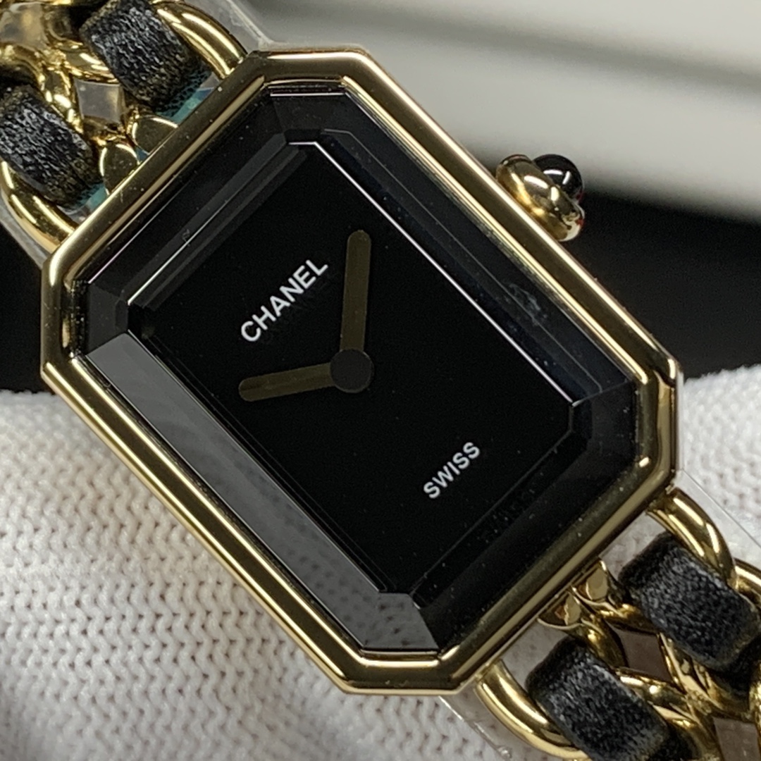 NEW Chanel Première Rock Women's Watch 2025 | Oversized Interlocked Chain | Octagonal Black Dial | Swiss Quartz & Diamond Accents