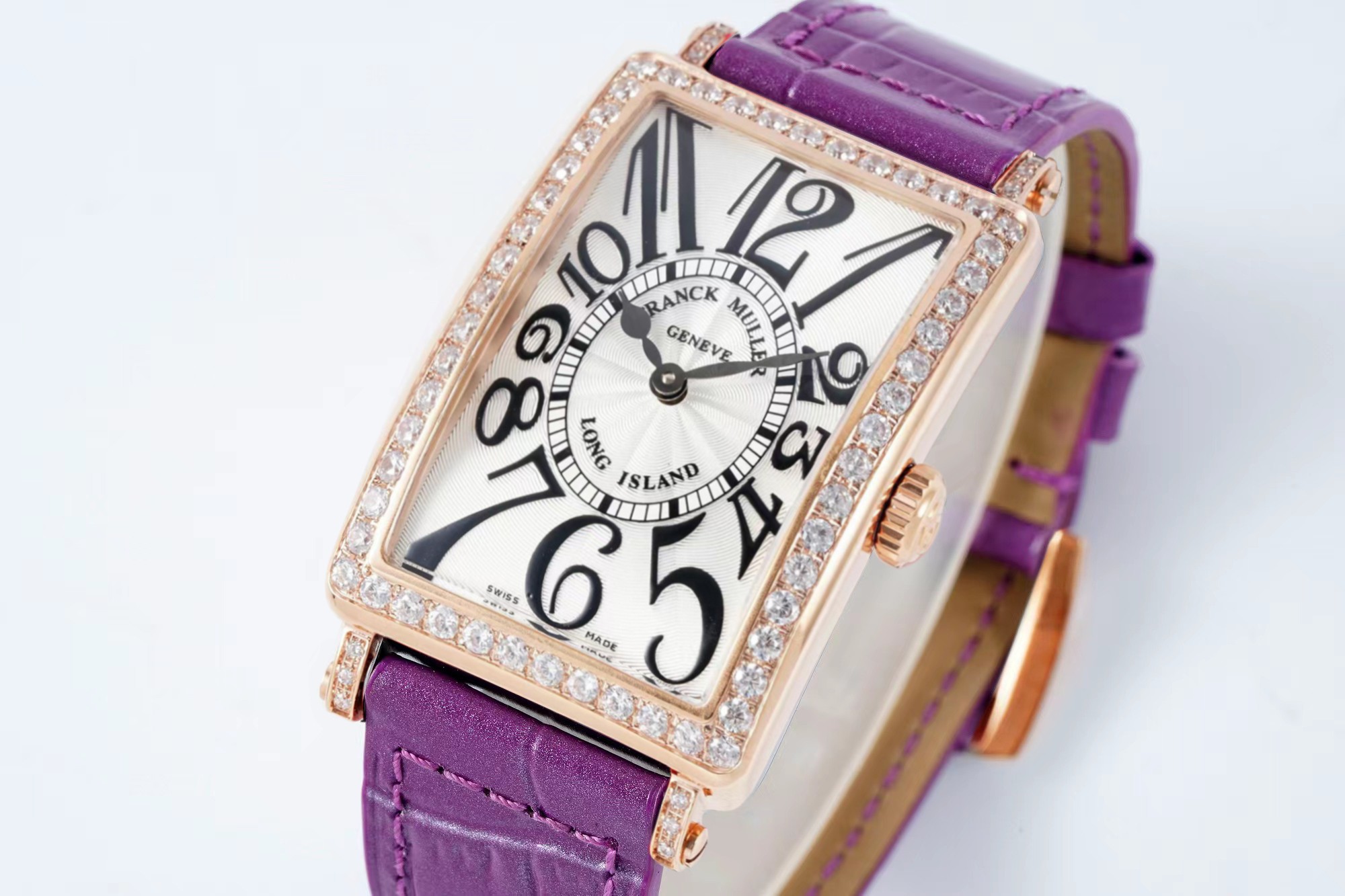 Luxury Franck Muller Long Island Women's Diamond Watch | 2025 New Model | Water-Resistant Swiss Quartz Bracelet Watch for Women