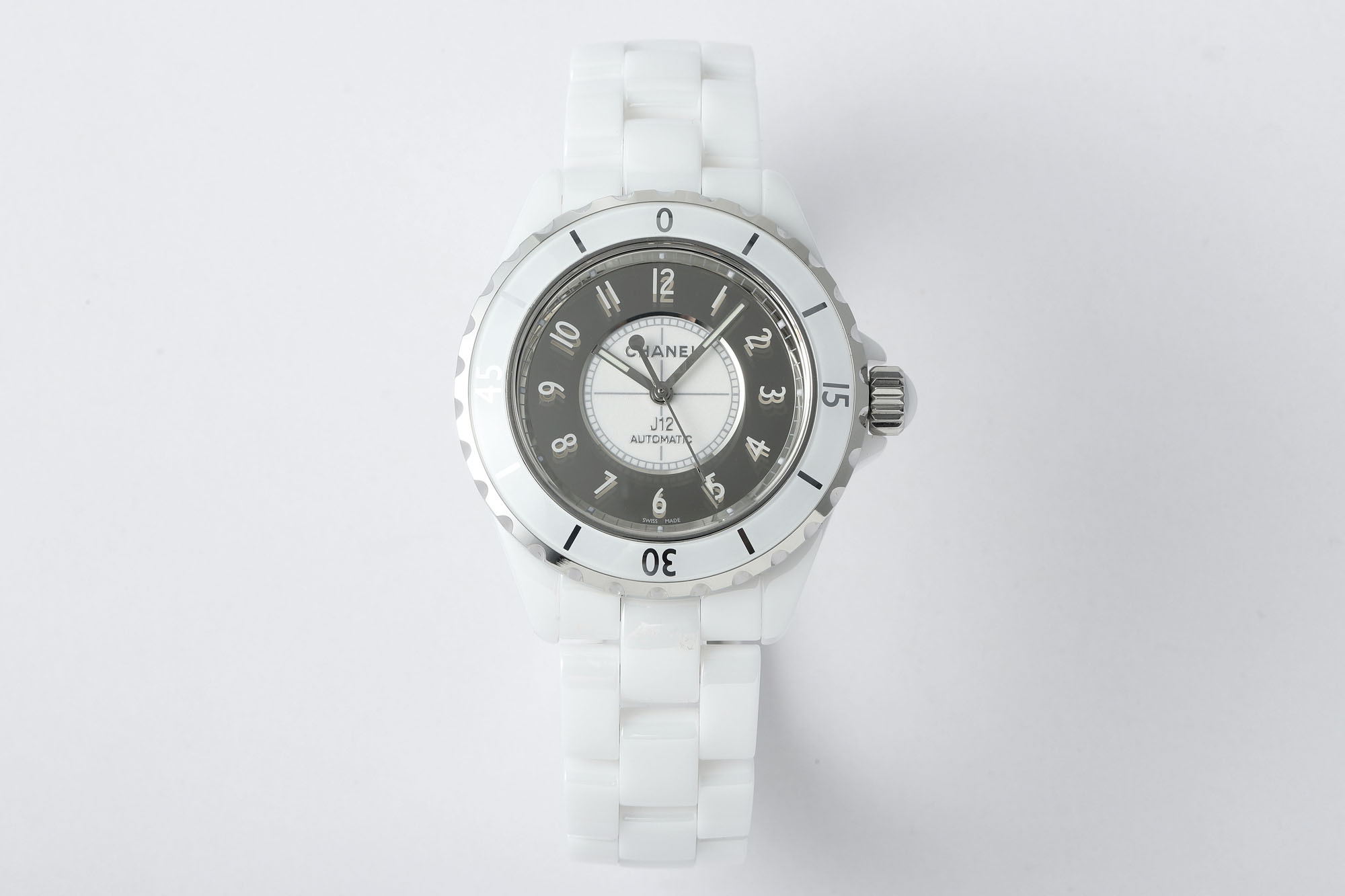Chanel J12 38mm White Ceramic Automatic Watch - Swiss Movement, Sapphire Crystal