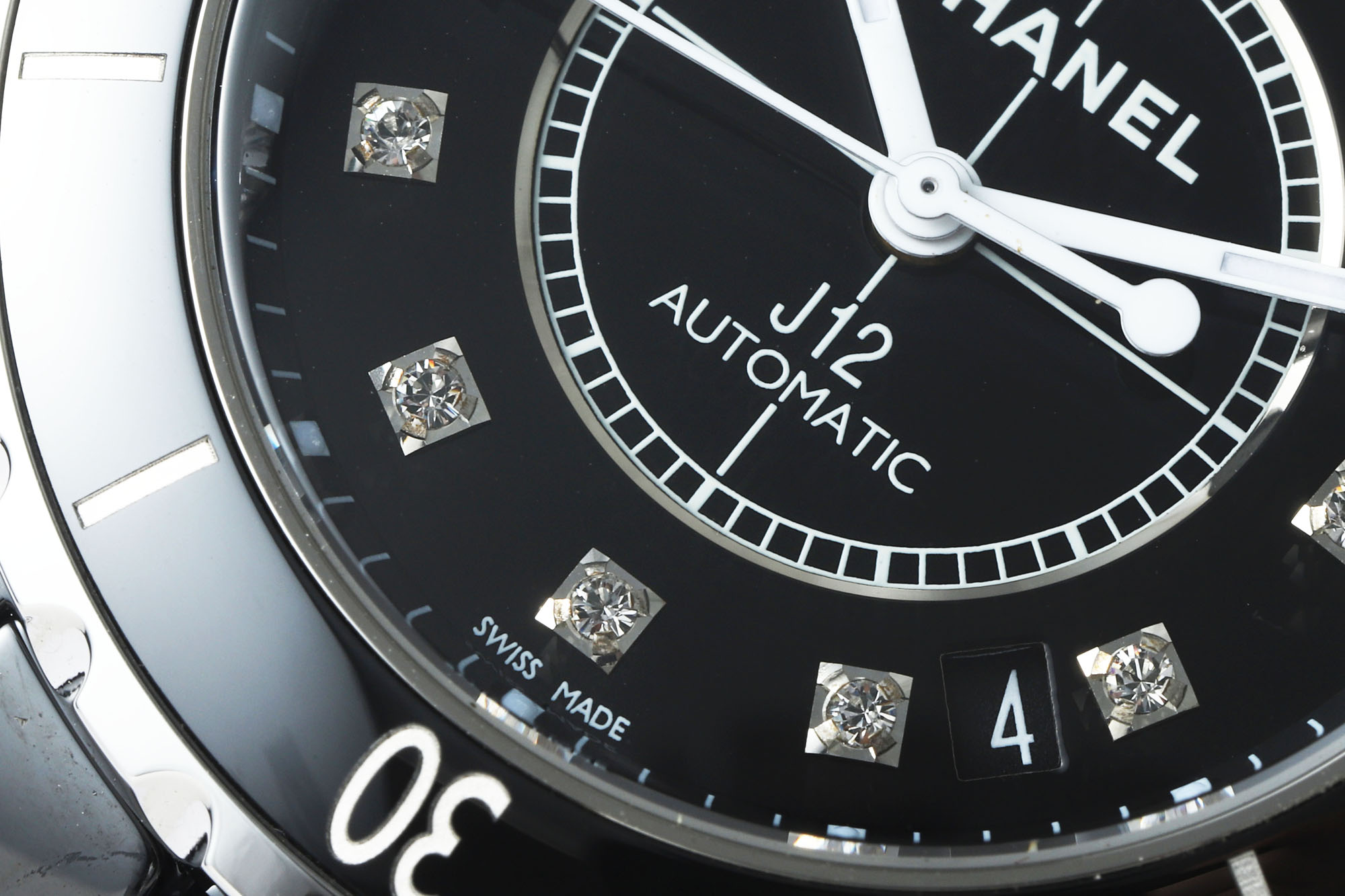 Luxury Chanel J12 38mm Black Ceramic Unisex Watch | Waterproof Chronometer, Date Display