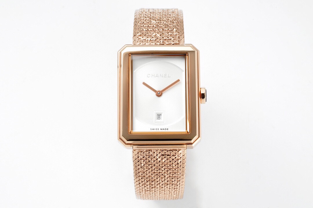 Cartier Boy.Friend Stainless Steel Square Watch - Unisex Luxury Quartz Analog Wristwatch, Roman Numerals, Date Display