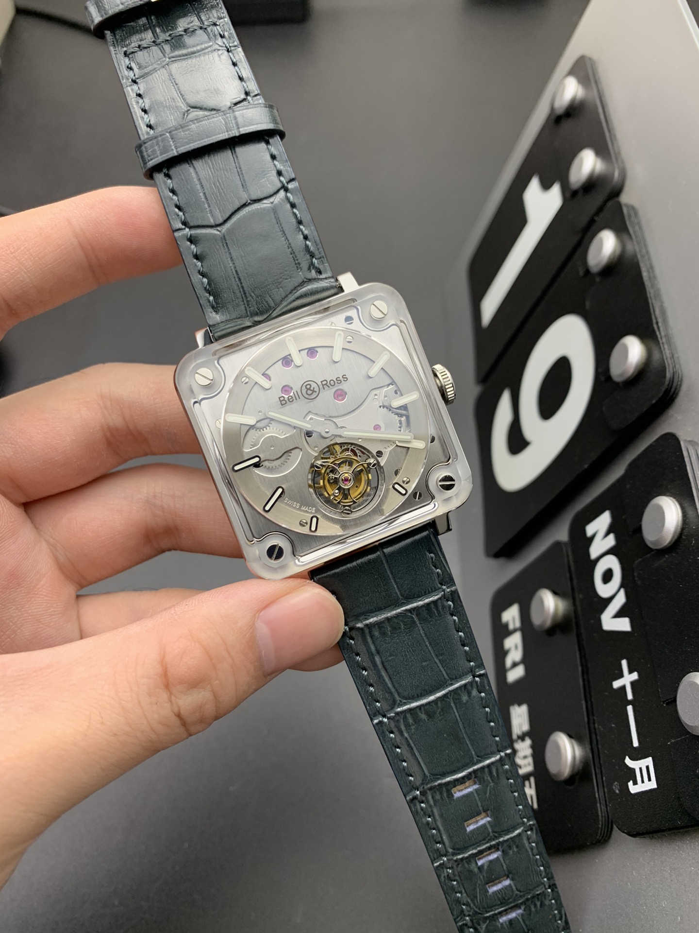 Bell & Ross BR-X1 Tourbillon Watch - Swiss Automatic Skeleton Dial, Superluminova® Indexes, Limited 100 Units