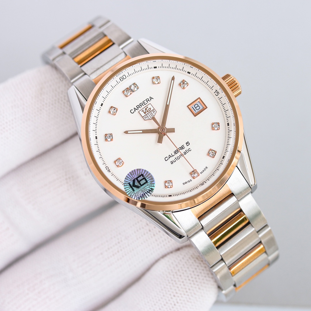 TAG Heuer Carrera WAR201A.FC6266 Men's Luxury Watch - Swiss Automatic Blue Dial, Alligator Strap, Business & Casual Elegance