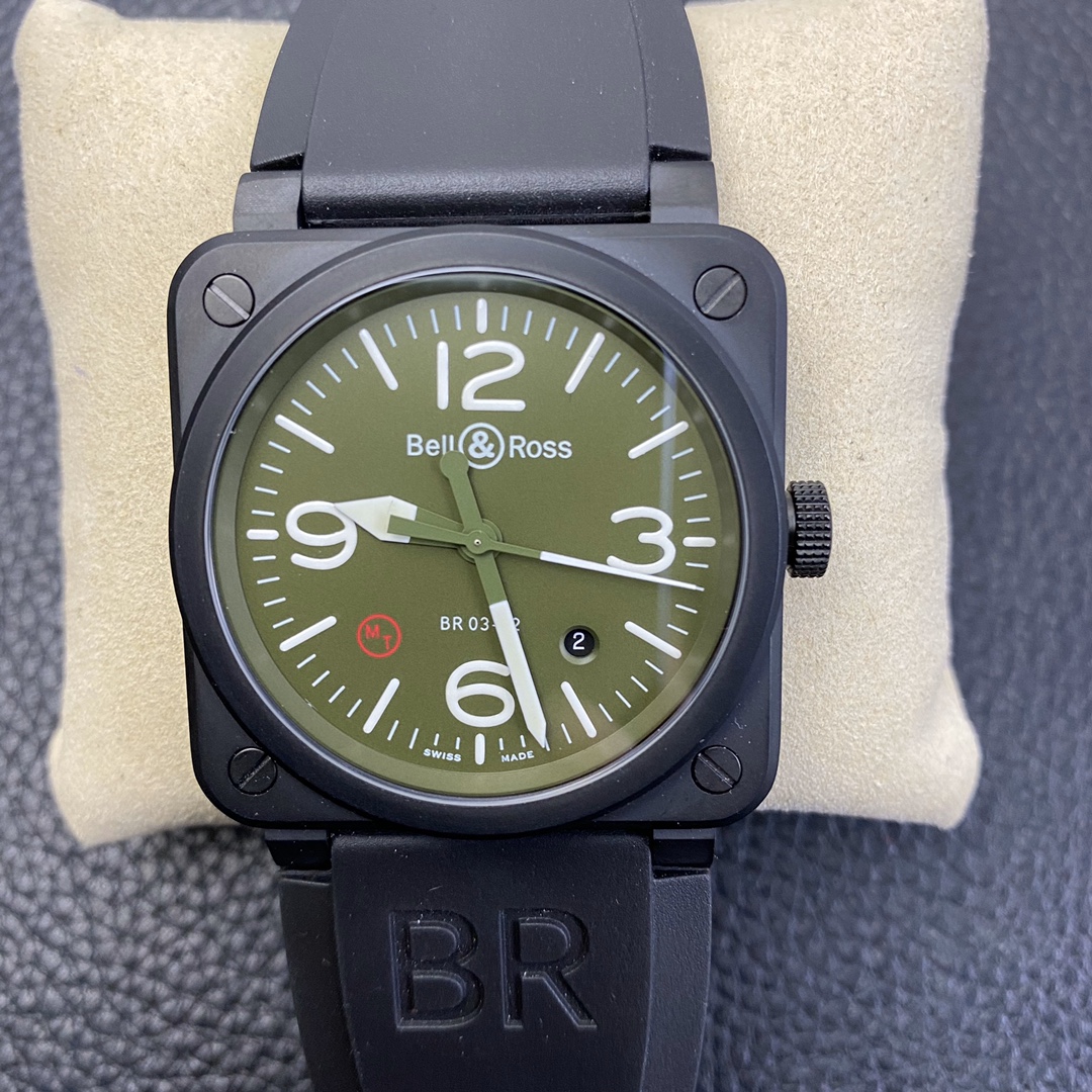Bell & Ross BR 03-92 MT Square Automatic Men's Watch - Matte Finish, Professional Military Design
