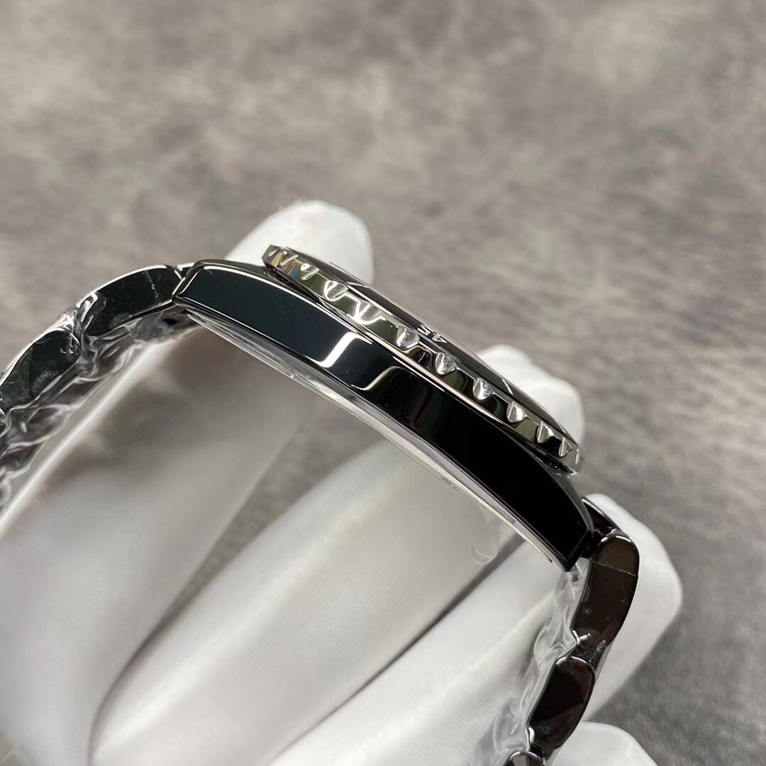 Chanel J12 Intense 38mm Black Ceramic Watch - K-Style Luxury, Swiss Movement, Sapphire Crystal