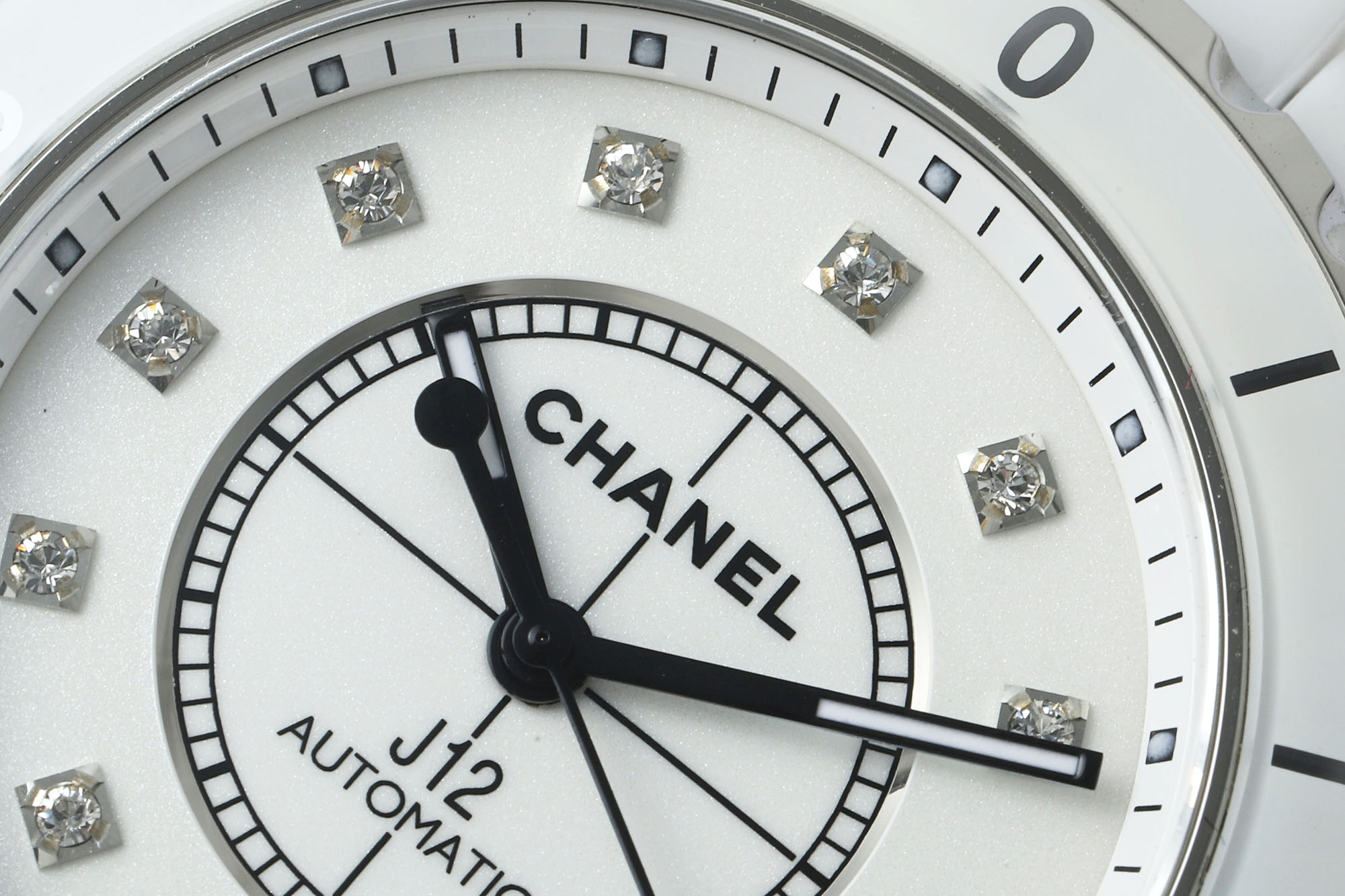 Original Chanel J12 38mm Diamond Bezel Ladies Watch - Certified Prestige, Gift Box Included