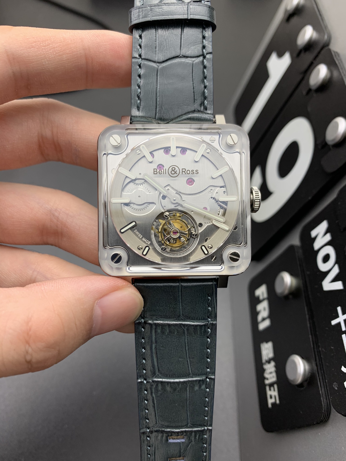 Bell & Ross BR-X1 Tourbillon Watch - Swiss Automatic Skeleton Dial, Superluminova® Indexes, Limited 100 Units